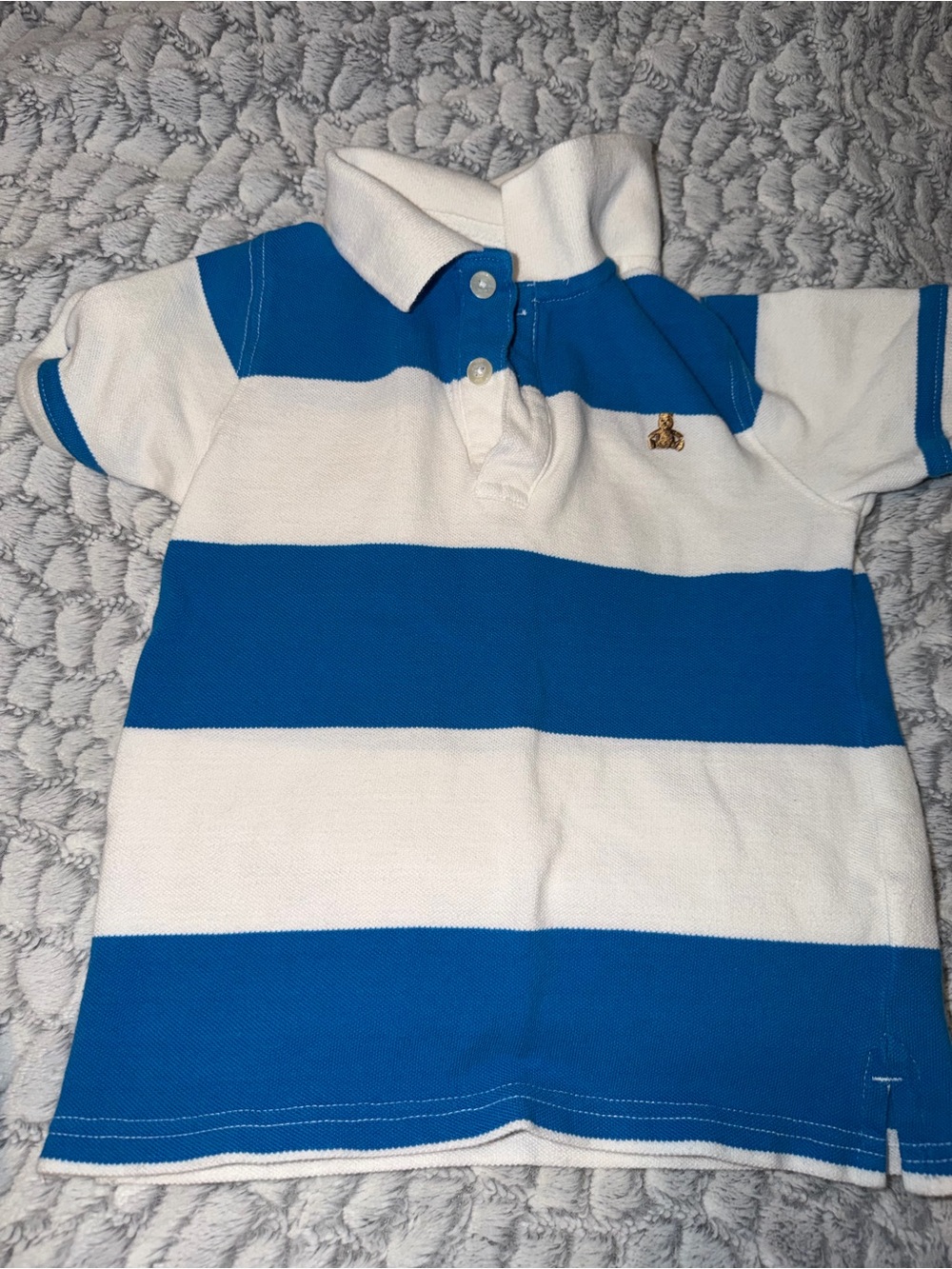 Baby GAP Blue and White Striped Polo 4T